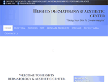 Tablet Screenshot of heightsskin.com